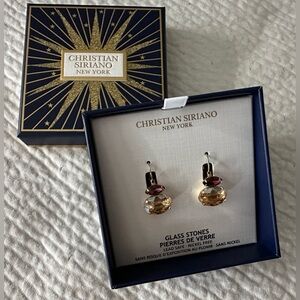 ✨New in Box✨ Christian Siriano: Glass Stone Earrings